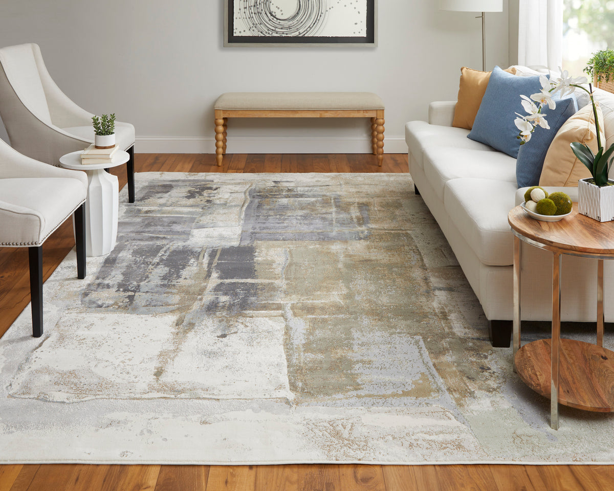 Clio 39LUF Gray/Multi Rug by Feizy