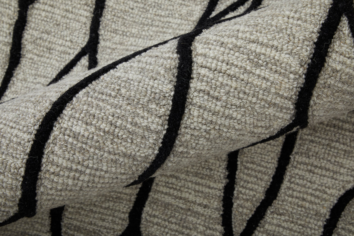 Enzo 8734F Ivory/Gray Rug by Feizy