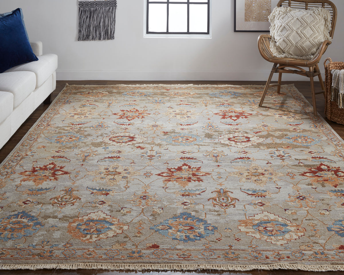Leylan 0583F Gray Rug by Feizy