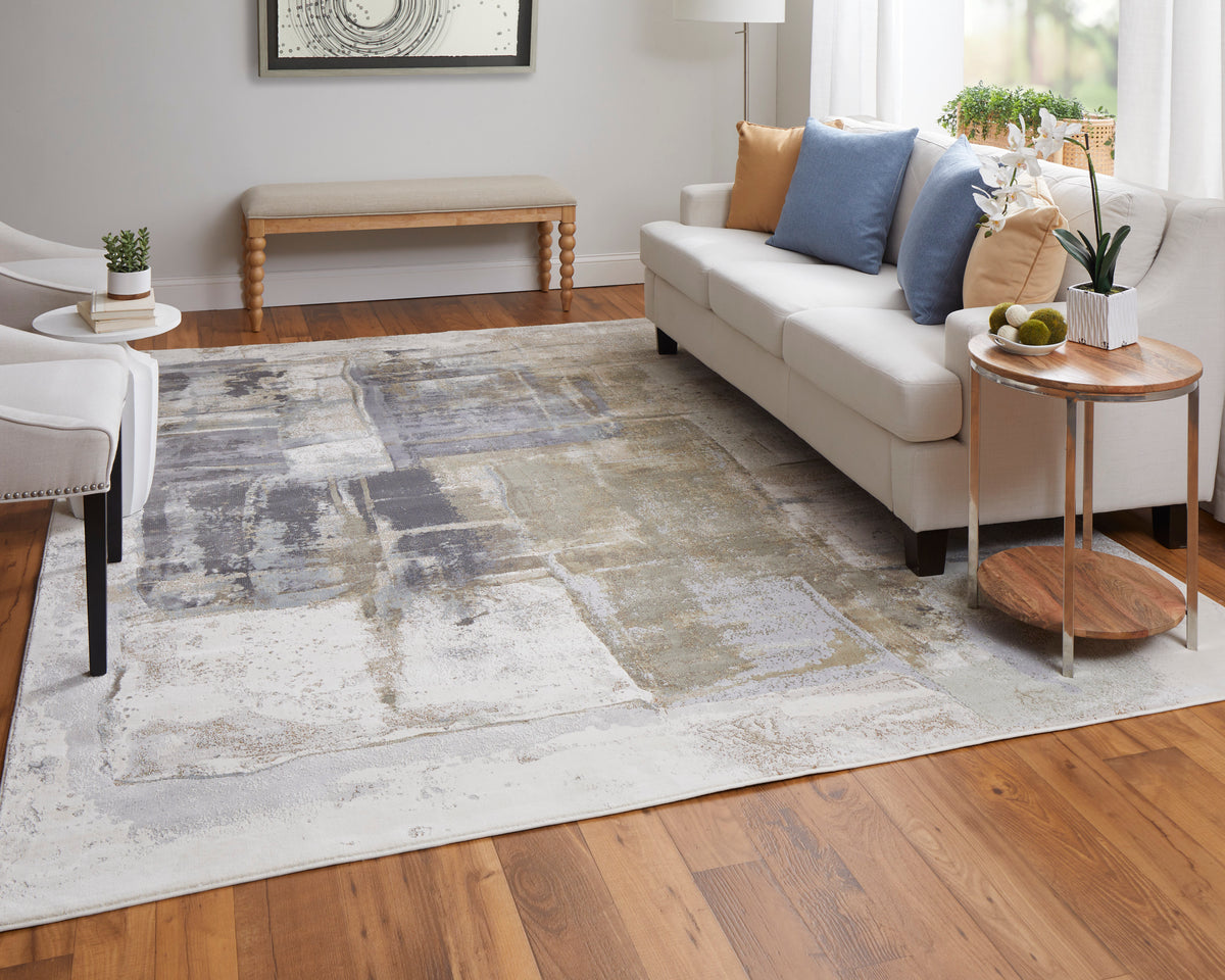 Clio 39LUF Gray/Multi Rug by Feizy