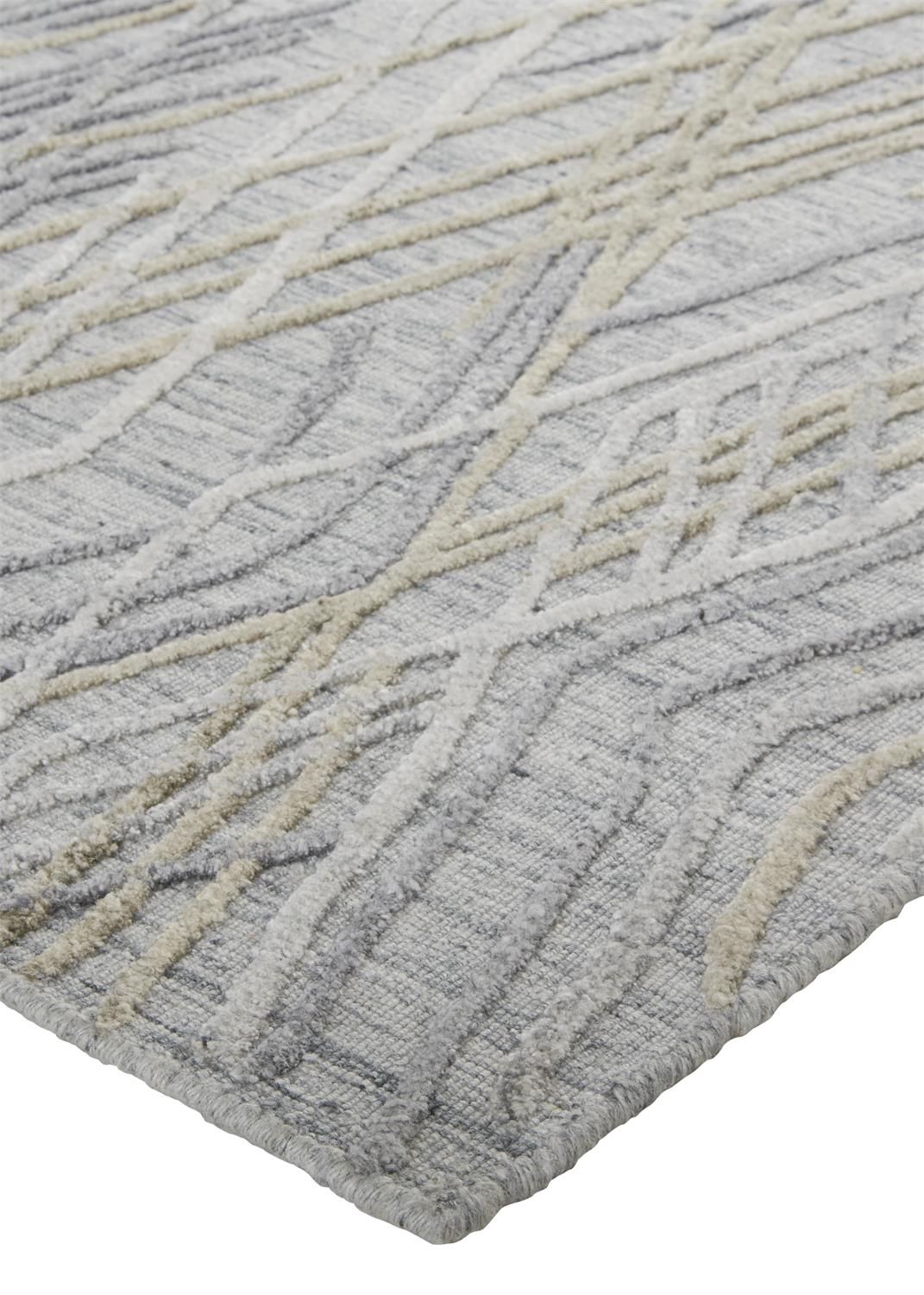 Elias 6589F Silver Rug by Feizy