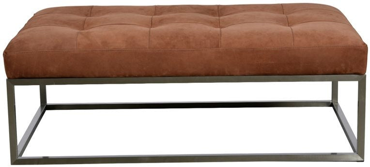 Copley Leather Cocktail Ottoman | JL Collection