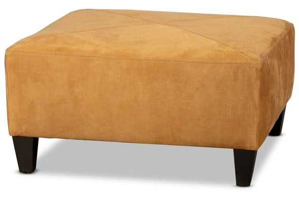 Square Leather Ottoman | JL Collection