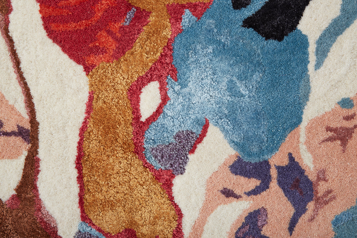 Dafney 8863F Red/Multi Rug by Feizy