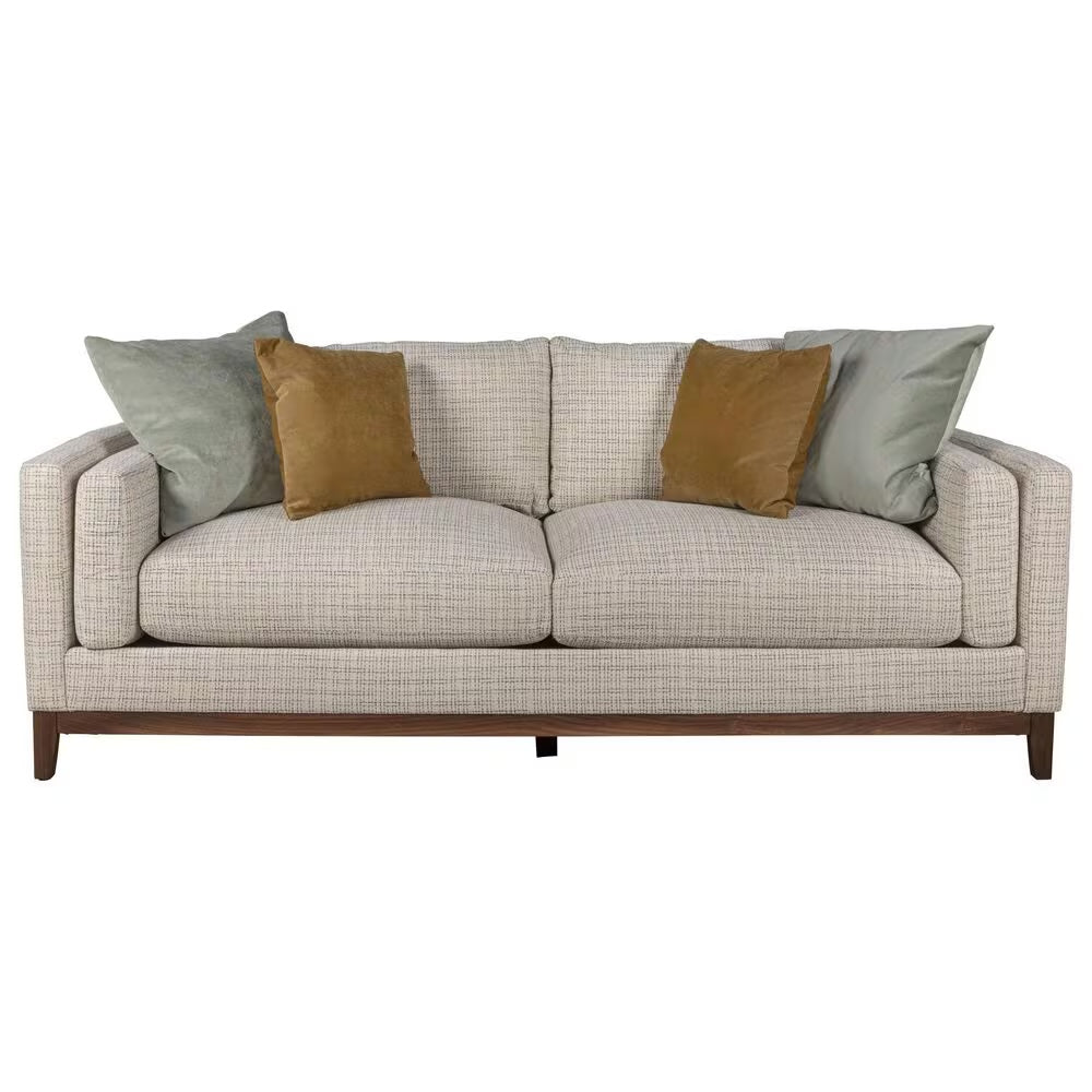 KELSIER sofa in oatmeal fabric, front view