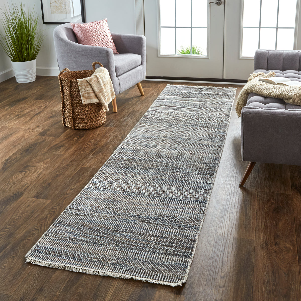 Janson I6065 Dark Gray Rug by Feizy