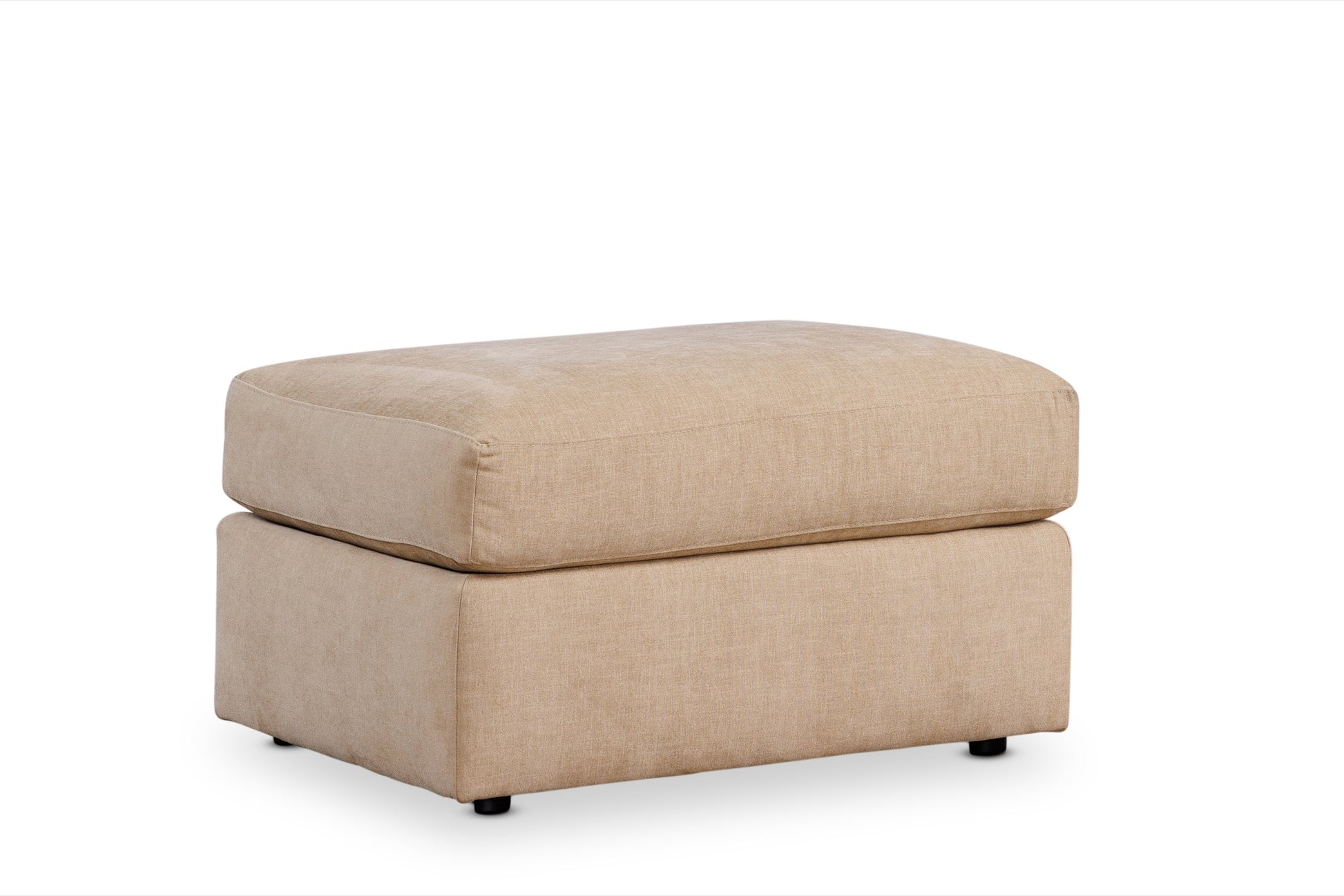 LINCOLN ottoman in a neutral fabric
