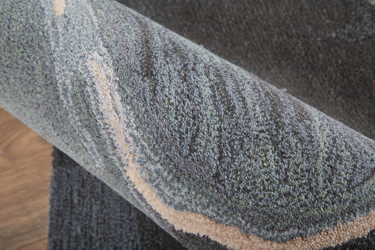 Amira 8635F Green/Blue Rug by Feizy
