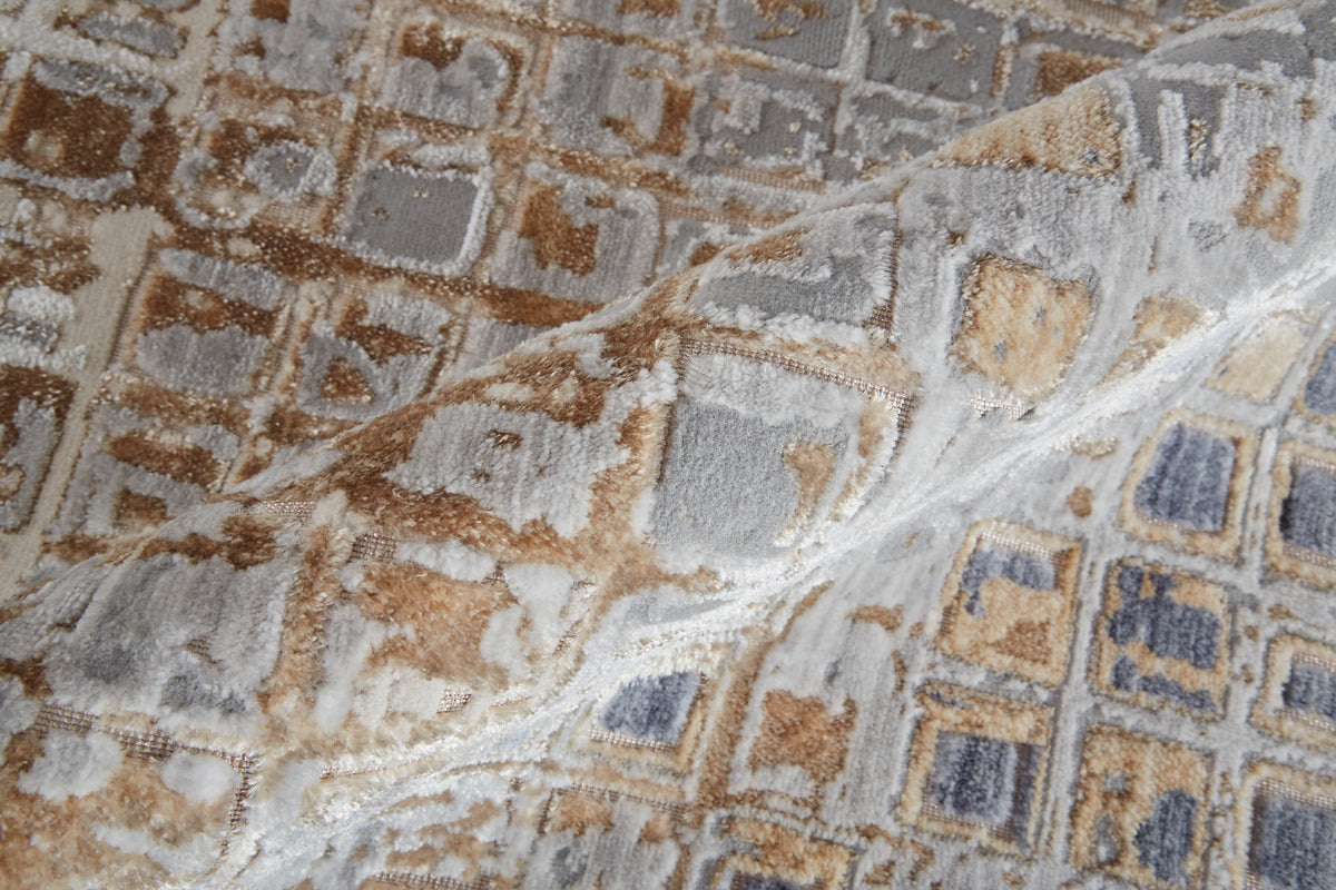 Laina 39G0F Beige/Gray Rug by Feizy
