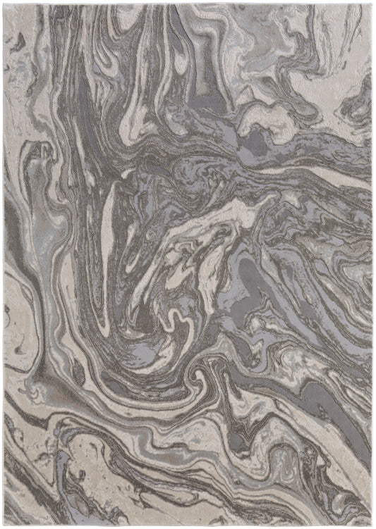 Prasad 3894F Light Gray Rug by Feizy