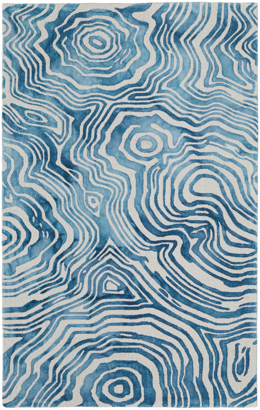 Lorrain 8920F Blue/Ivory Rug by Feizy