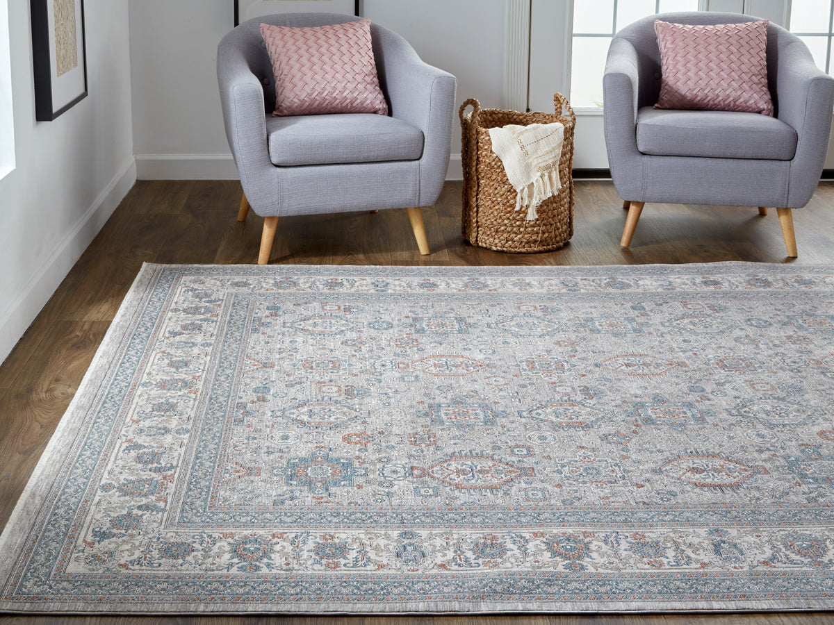 Marquette 3761F Gray/Multi Rug by Feizy