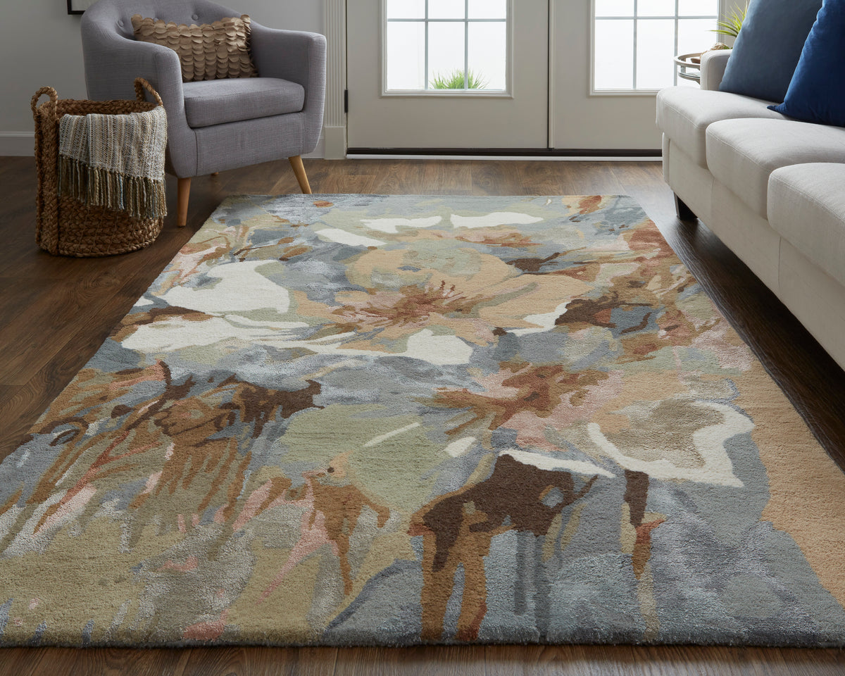 Dafney 8868F Beige/Multi Rug by Feizy