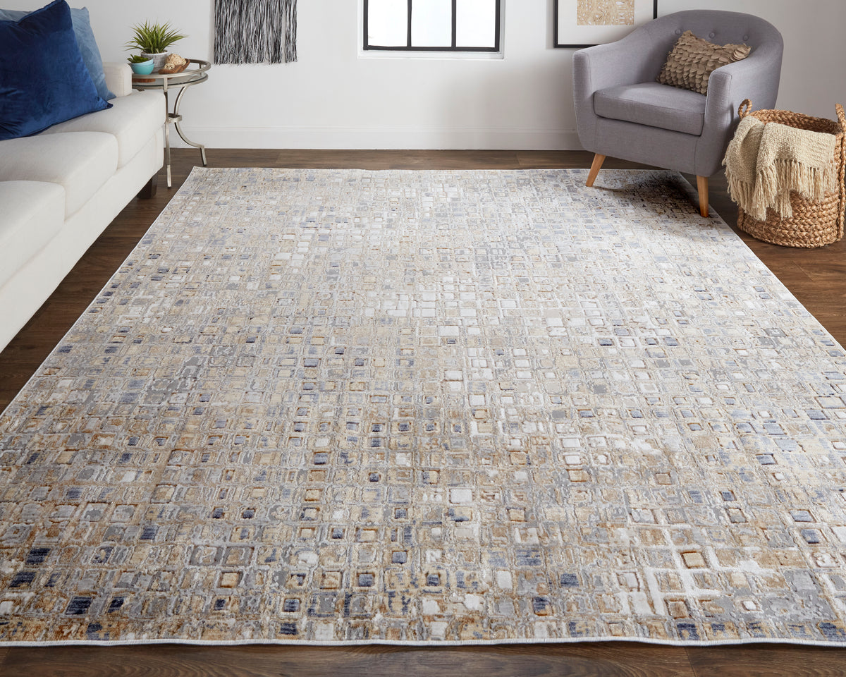 Laina 39G0F Beige/Gray Rug by Feizy
