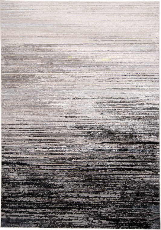 Micah 3337F Black/Dark Gray Rug by Feizy