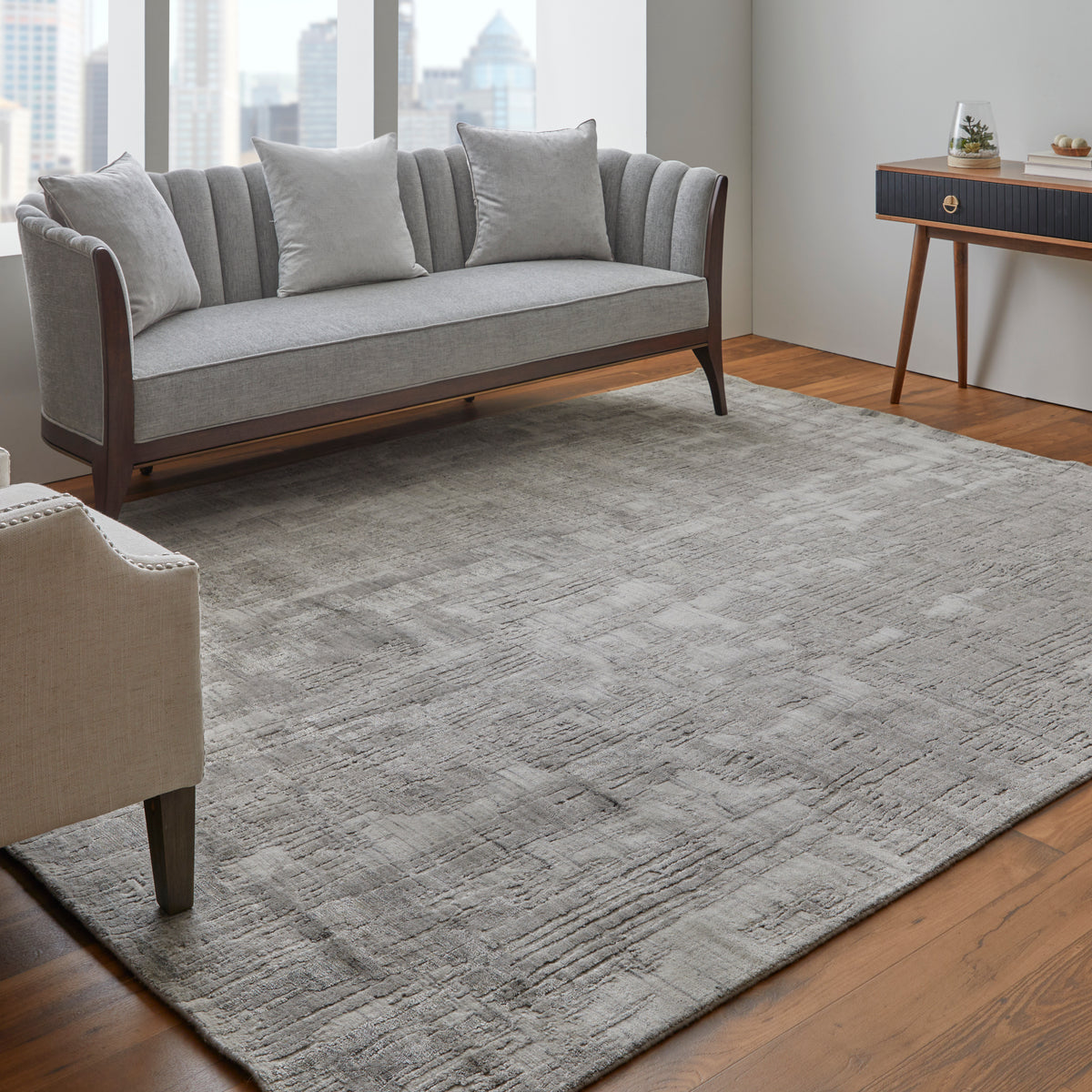 Eastfield 69AKF Gray/Beige Rug by Feizy