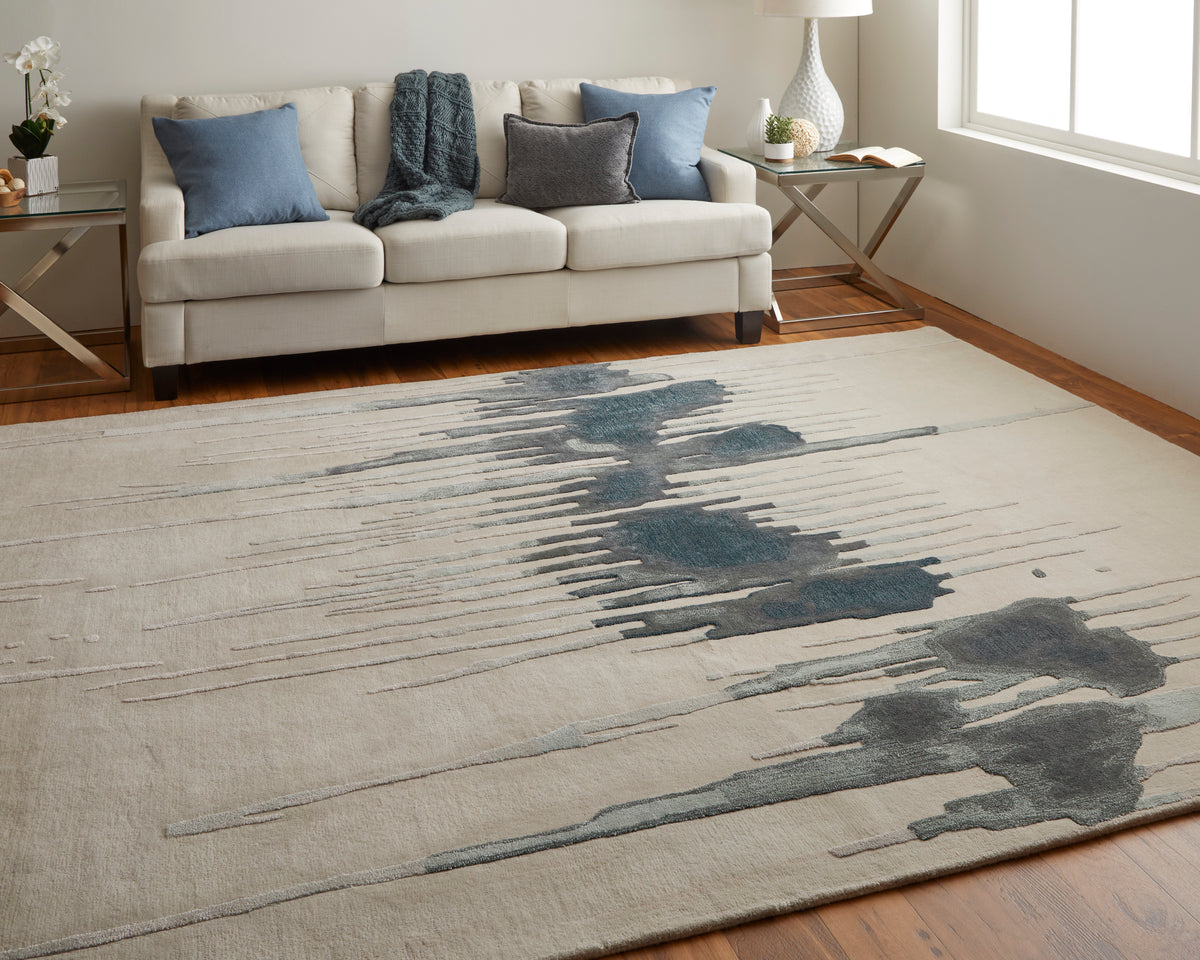Anya 8882F Blue/Multi Rug by Feizy