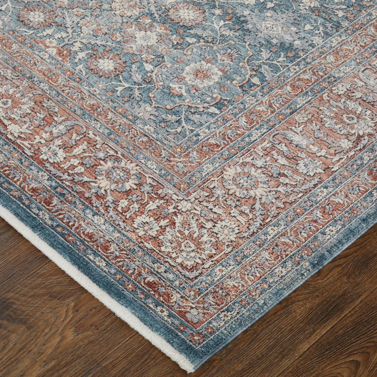 Marquette 39GTF Blue/Rust Rug by Feizy