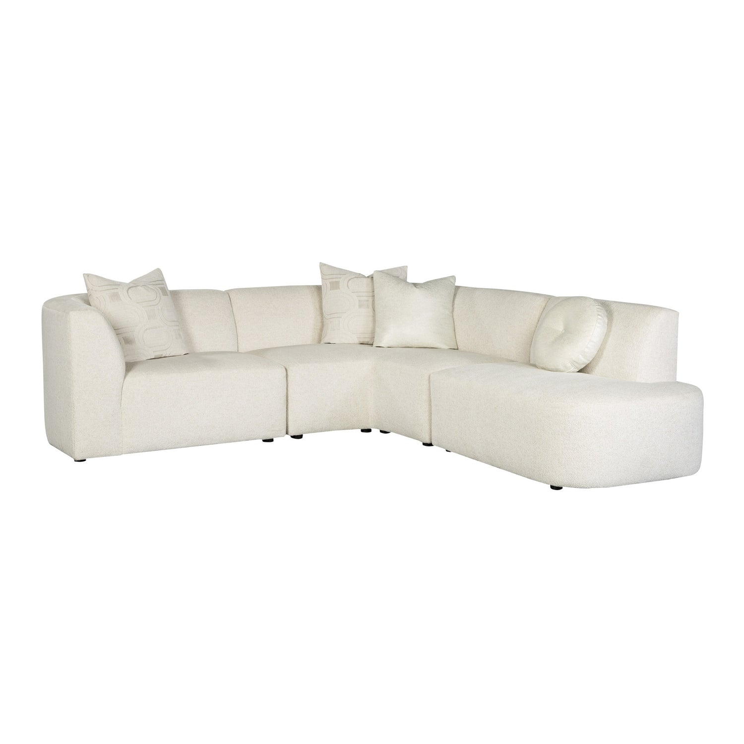 NYLORA modular sectional in natural cream fabric — Model 102855