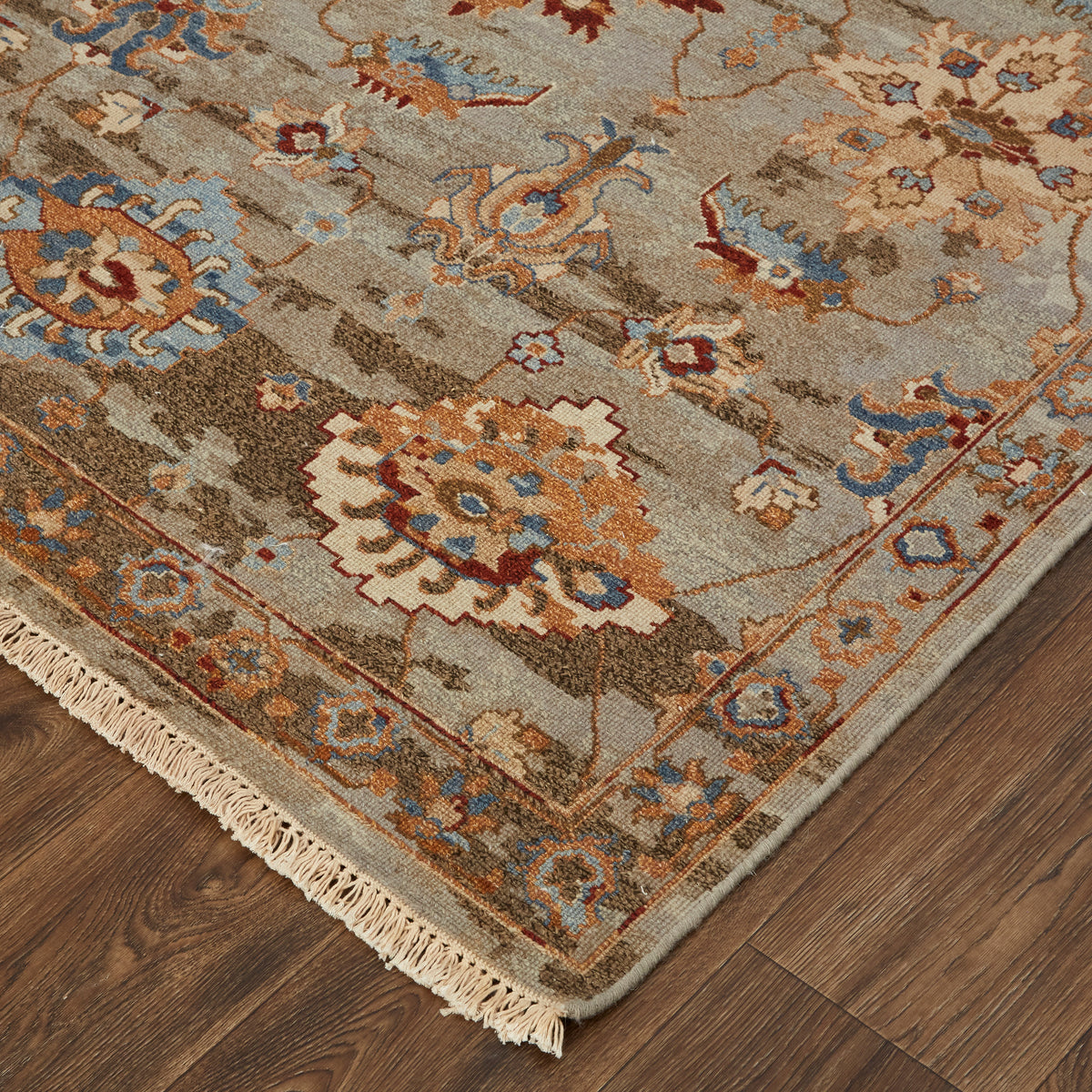 Leylan 0583F Gray Rug by Feizy