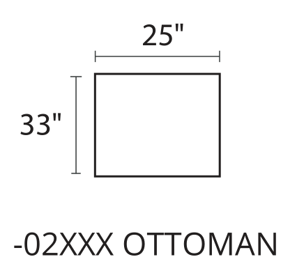 OLSEN Ottoman diagram — 25 x 33 in