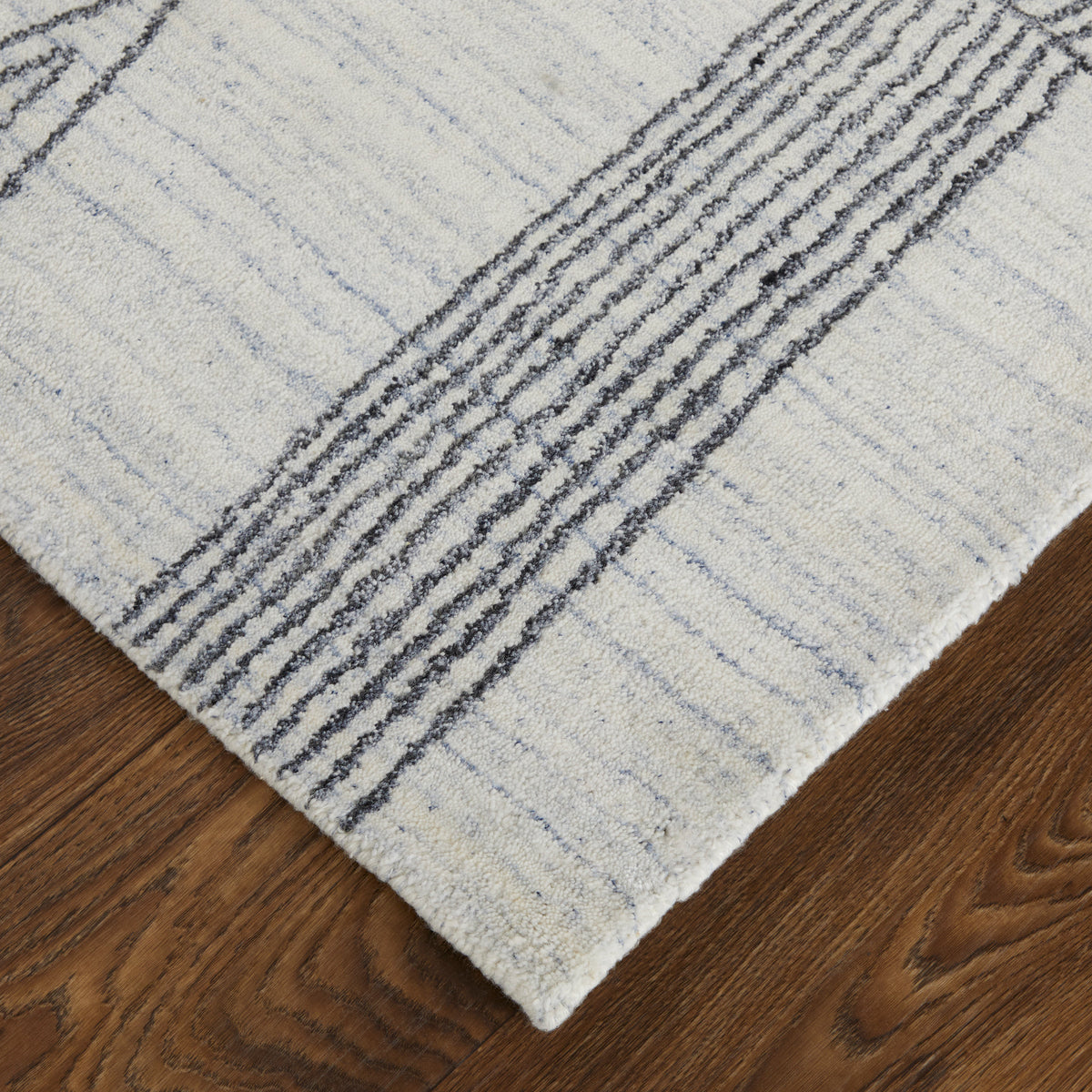 Whitton 8893F Ivory/Black Rug by Feizy