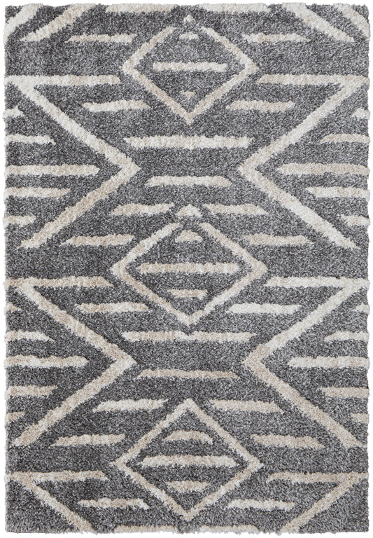 Mynka 39IBF Gray Rug by Feizy