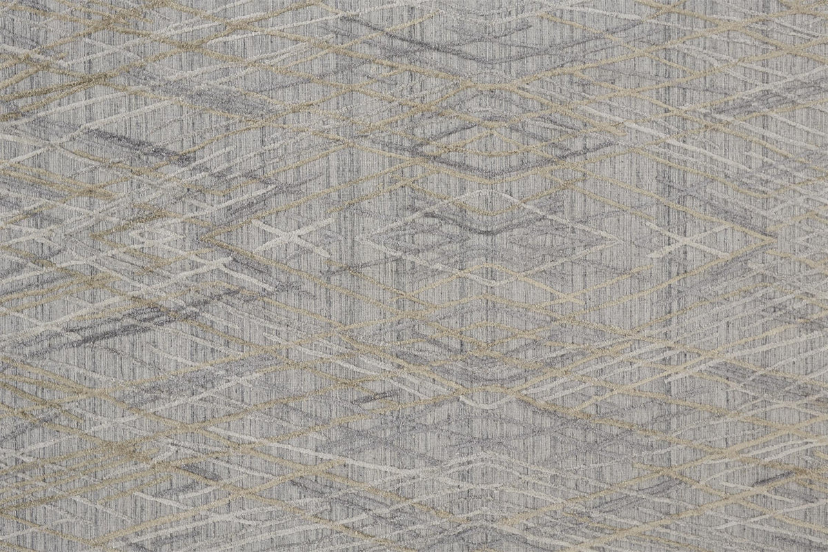 Elias 6589F Silver Rug by Feizy