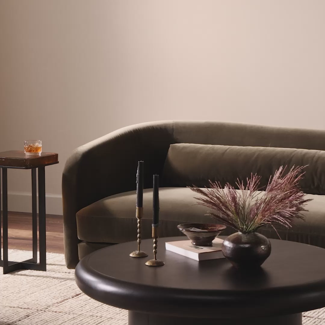 Load video: Introducing the Cleo Sectional Sofa, where elegance meets trendy design. This luxurious sofa boasts a sophisticated style that effortlessly enhances any living space. Its sleek lines and contemporary silhouette are complemented by plush, comfortable seating, making it the perfect spot for relaxation and social gatherings. The Cleo Sectional is not just a piece of furniture; it's a statement of refined taste and modern living. Elevate your home decor with the timeless charm and chic appeal of the Cleo Sofa.