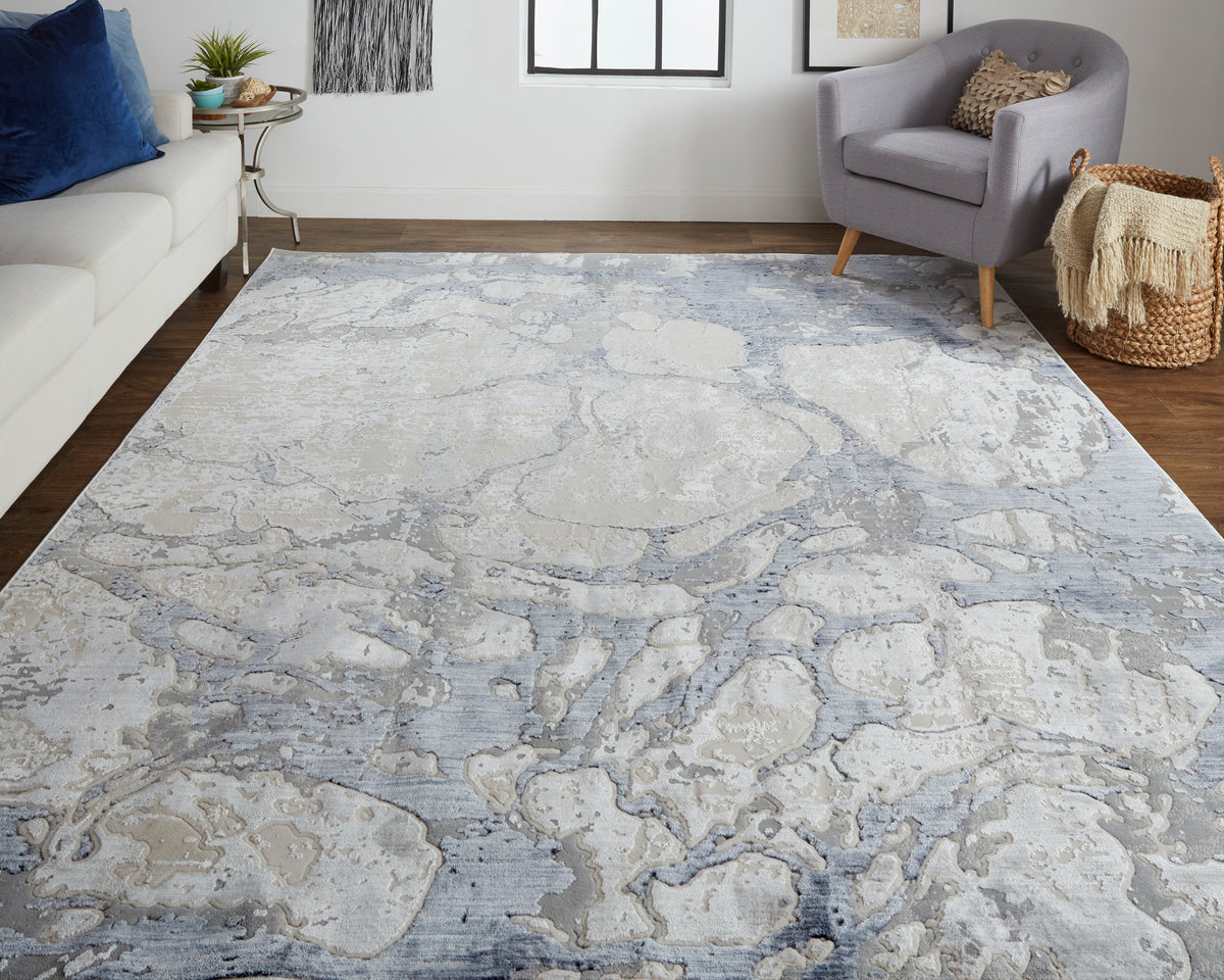 Laina 39G8F Blue Rug by Feizy