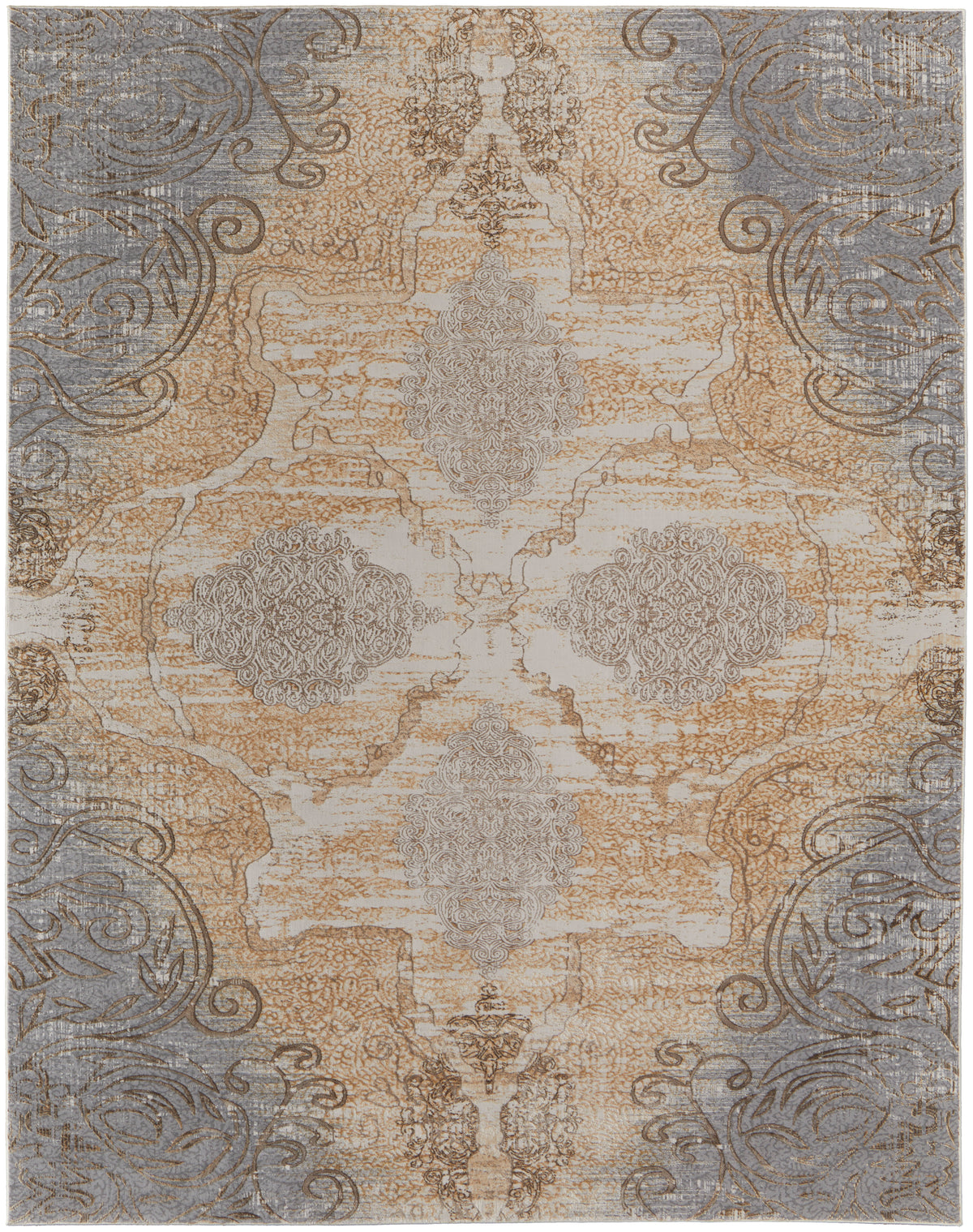 Celene 39L1F Beige/Gray Rug by Feizy