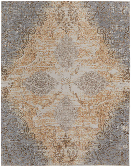 Celene 39L1F Beige/Gray Rug by Feizy