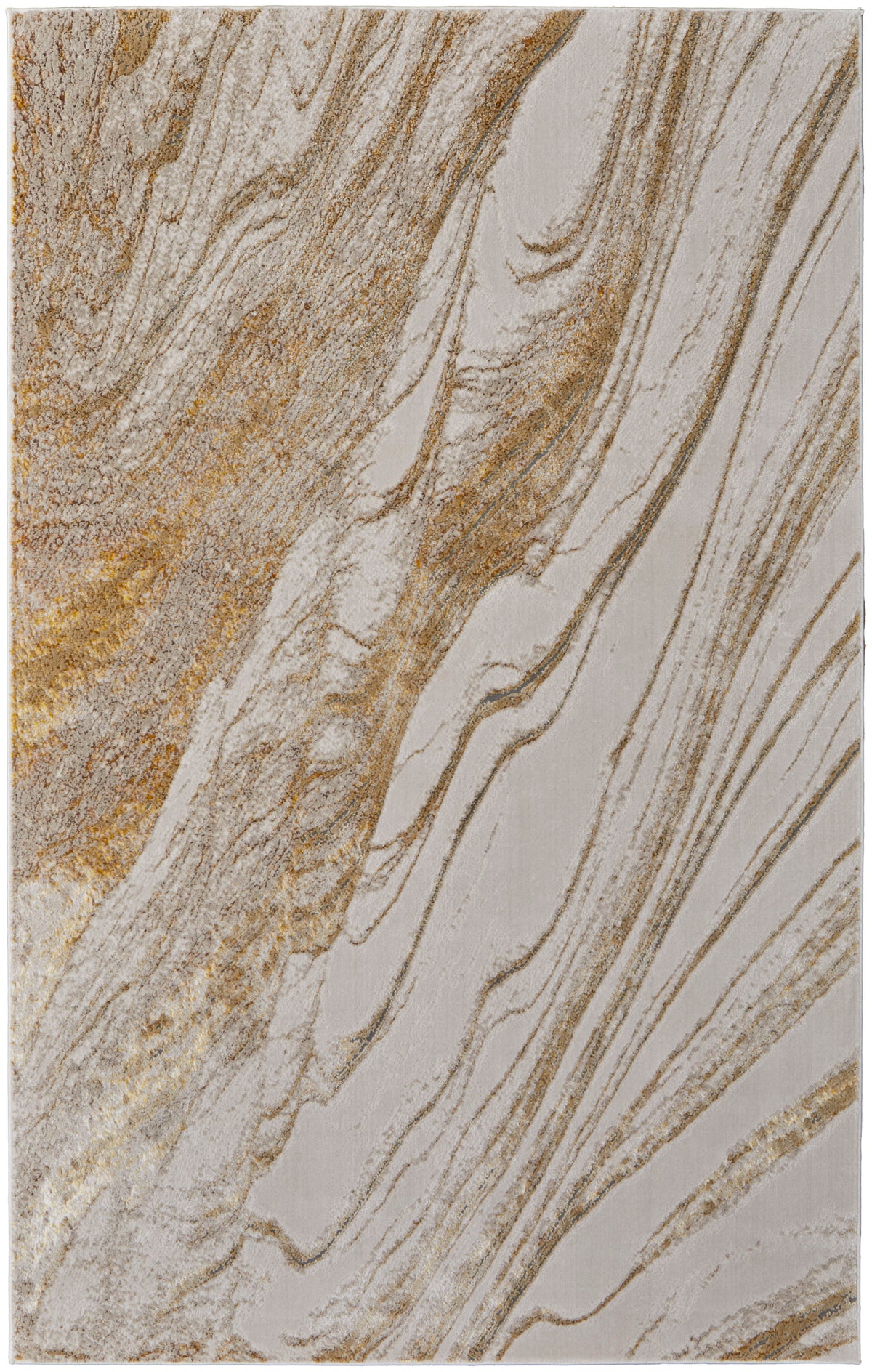 Aura 39LLF Ivory/Gold Rug by Feizy