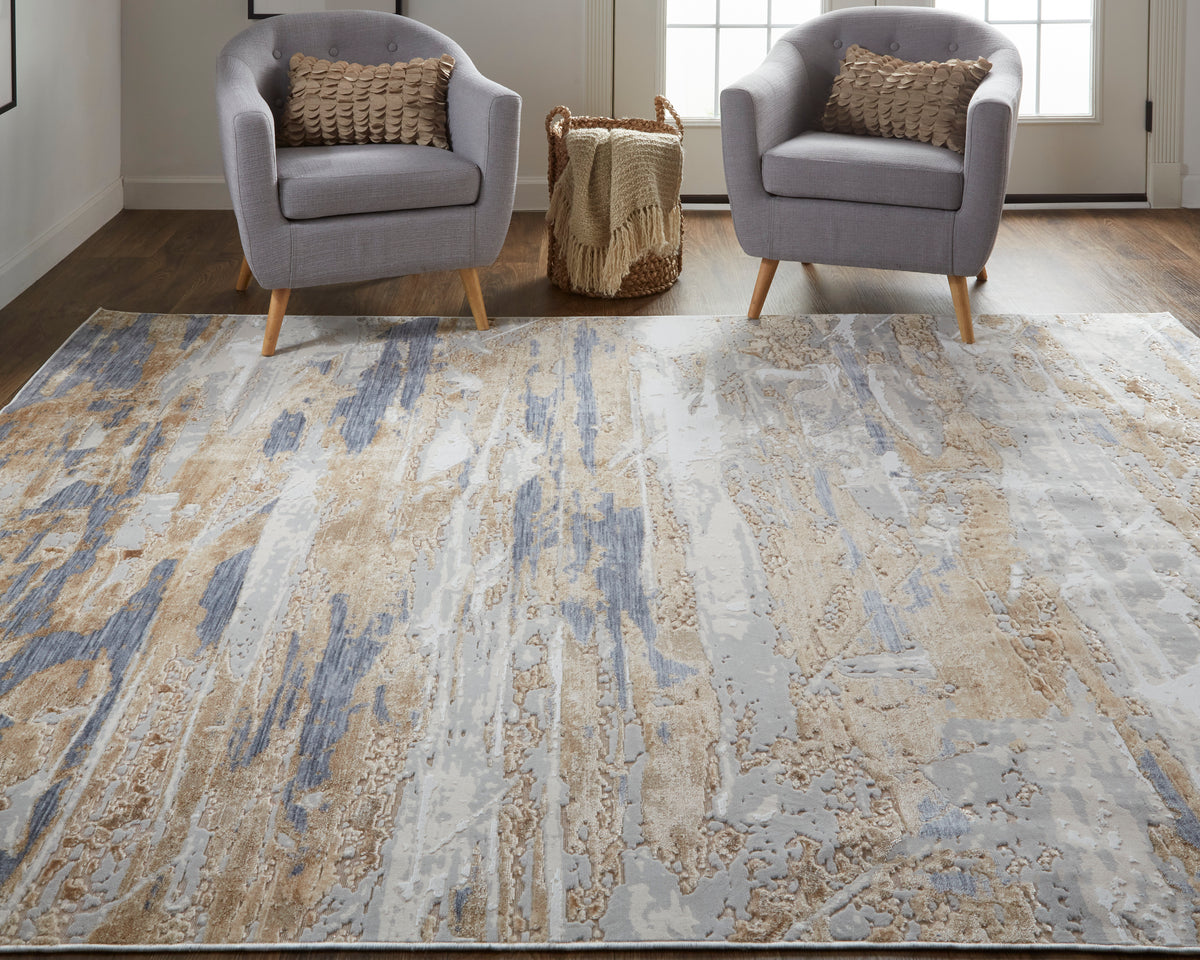 Laina 39G5F Beige/Gray Rug by Feizy
