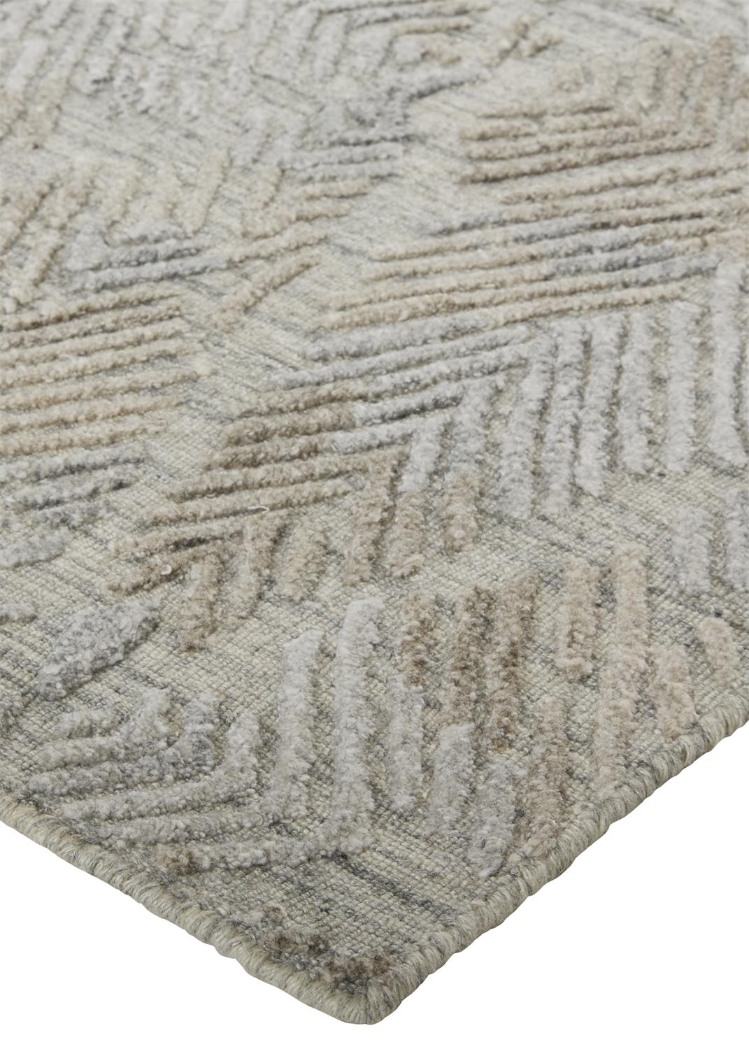 Elias 6718F Gray/Brown Rug by Feizy