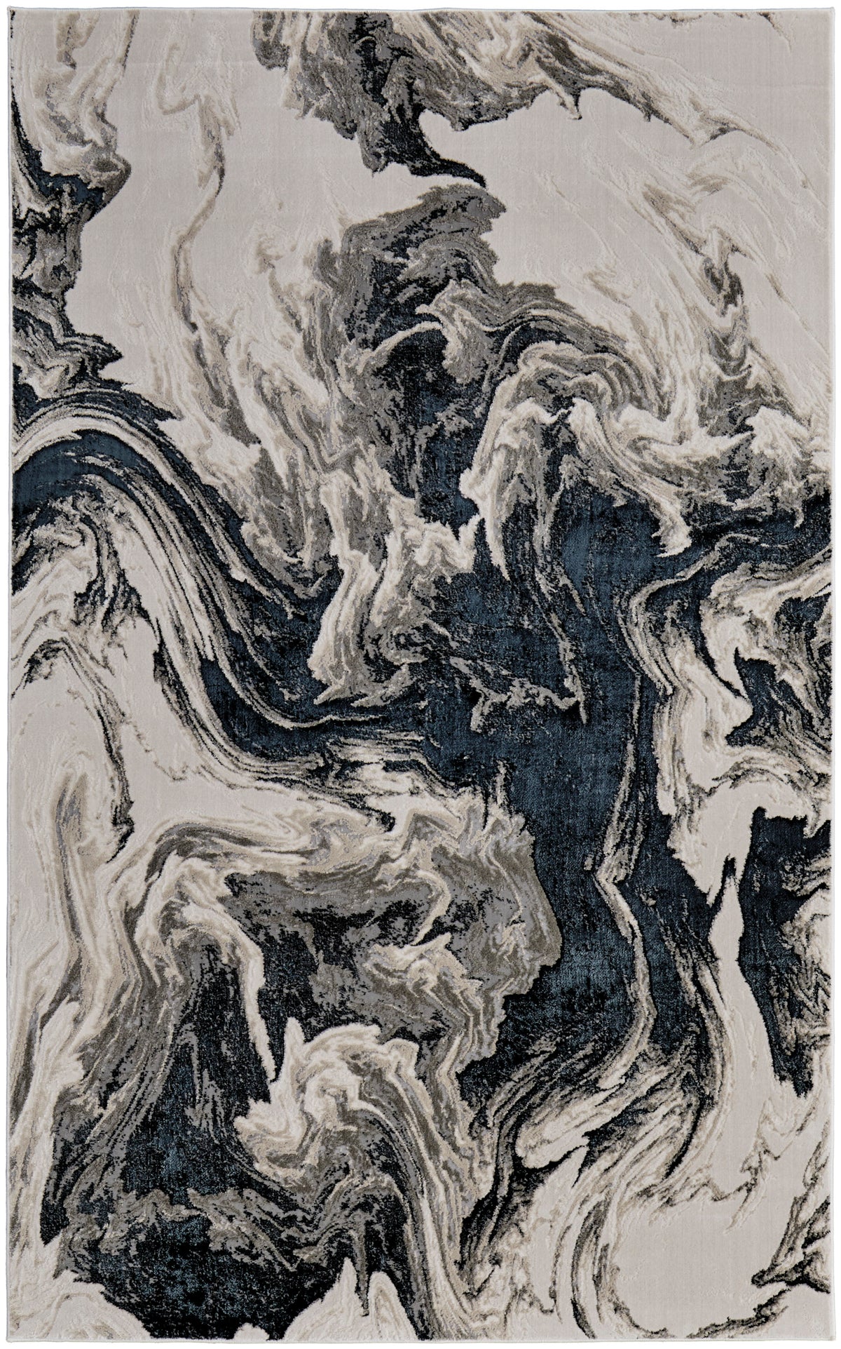 Micah 39LPF Black/Ivory Rug by Feizy