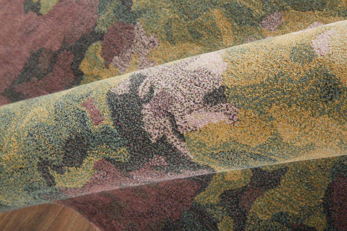 Amira 8633F Purple/Green Rug by Feizy