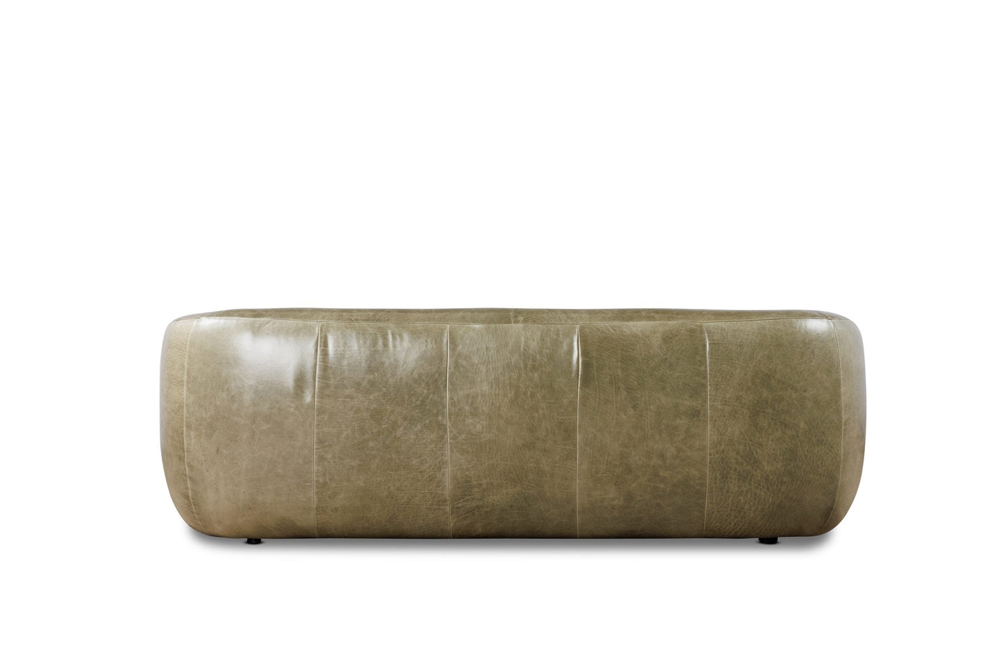 RAPHAEL leather sofa in Mont Blanc Fatigue — back