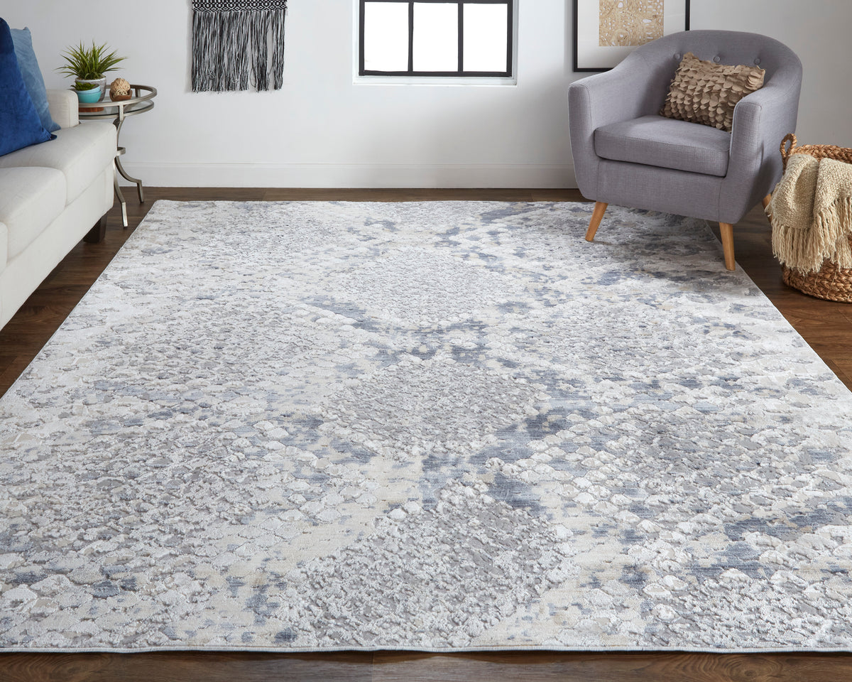 Laina 39GIF Blue/Gray Rug by Feizy
