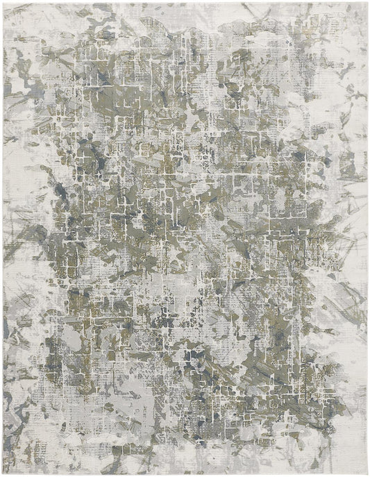 Atwell 3146F Silver Rug by Feizy