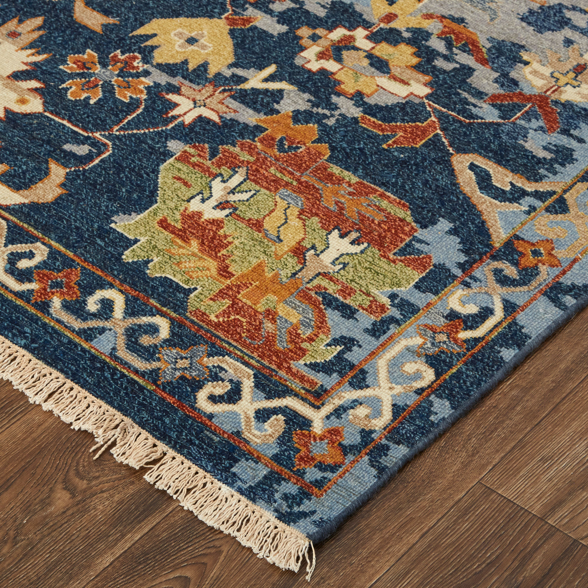 Leylan 0587F Blue Rug by Feizy