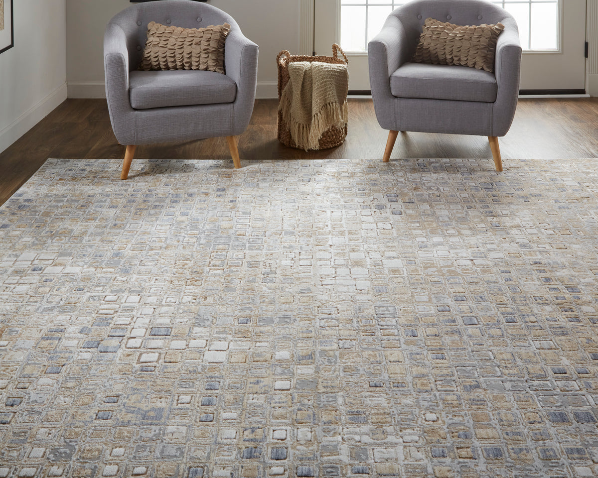 Laina 39G0F Beige/Gray Rug by Feizy
