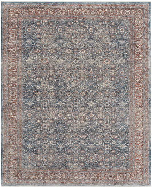 Marquette 39GTF Blue/Rust Rug by Feizy