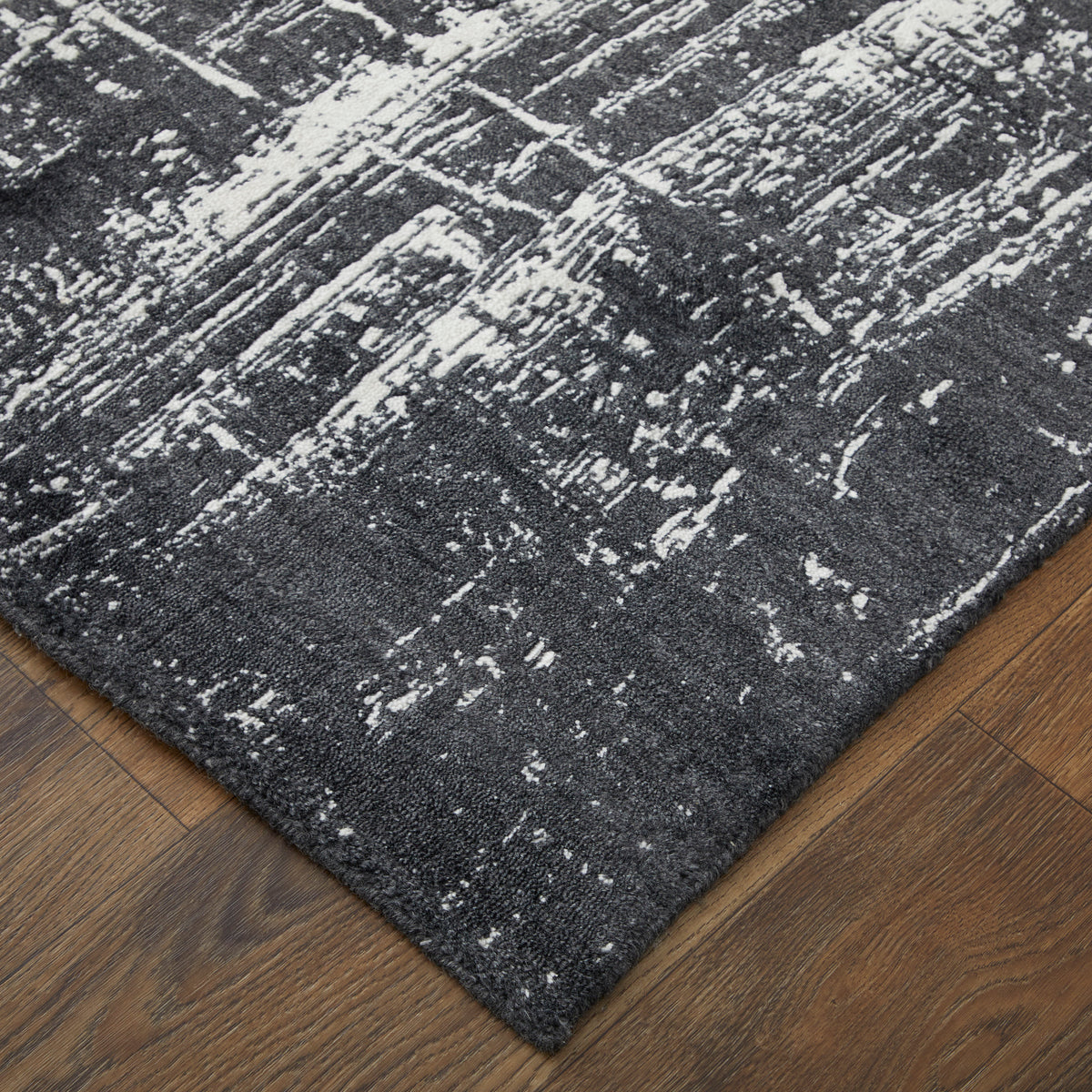 Coda 8929F Black/White Rug by Feizy