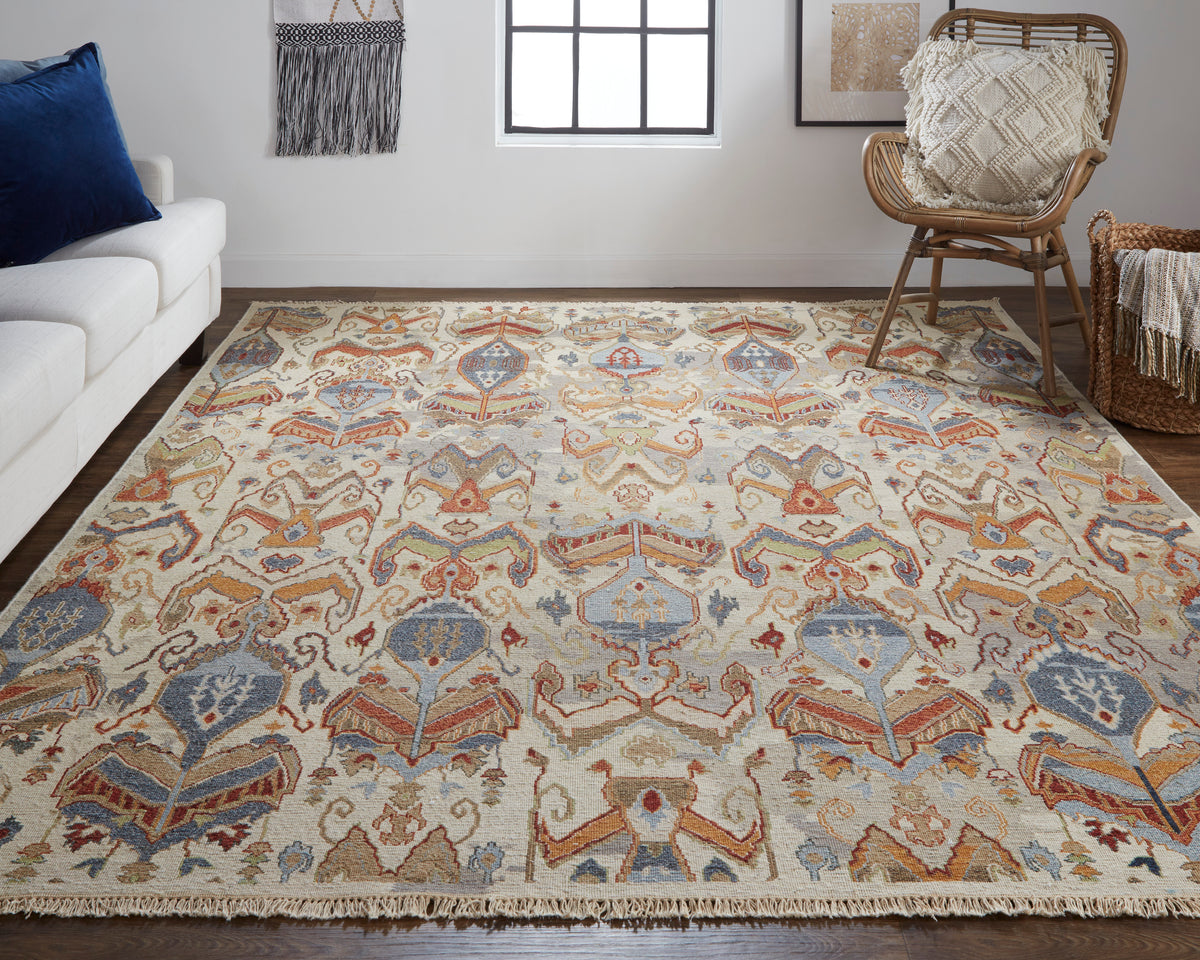 Leylan 0563F Blue/Multi Rug by Feizy