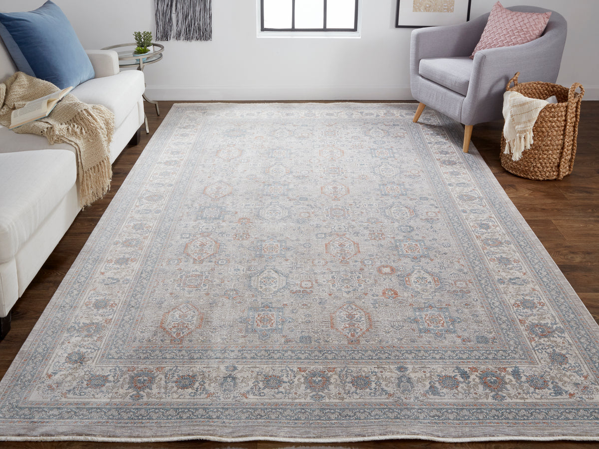 Marquette 3761F Gray/Multi Rug by Feizy