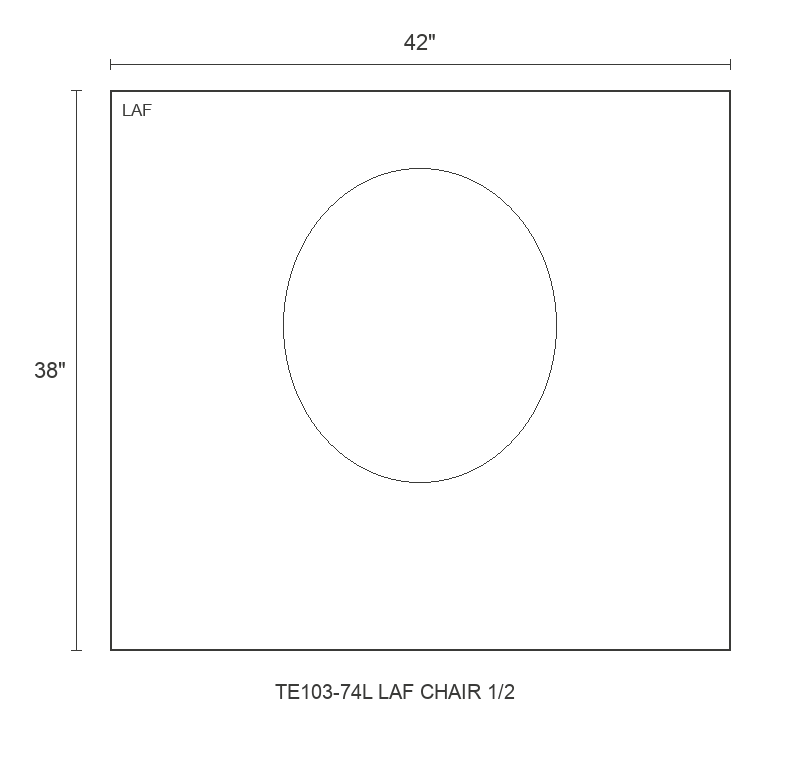 THE EDIT Sleek Wedge LAF Chair 1/2 diagram — 42 x 38 x 31 in (placeholder)