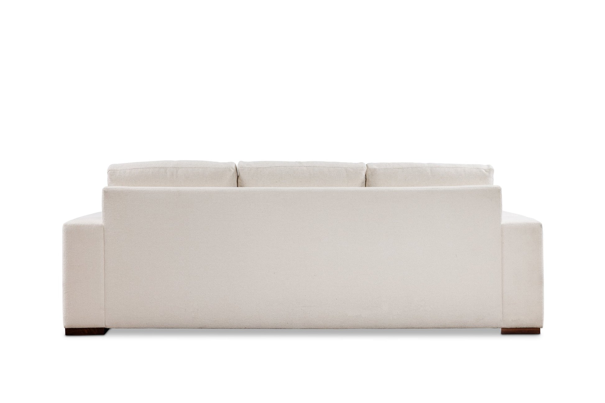 THE EDIT Bold Track Estate Sofa in Esber Pearl, back view