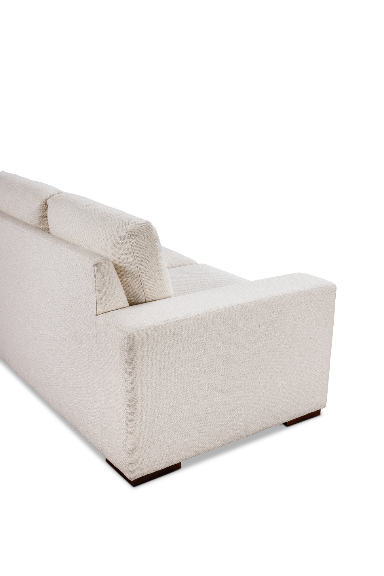 THE EDIT Bold Track Estate Sofa in Esber Pearl, cushion detail