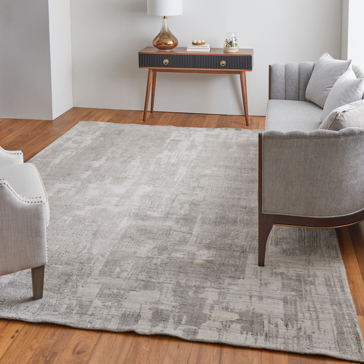 Eastfield 69AKF Gray/Beige Rug by Feizy